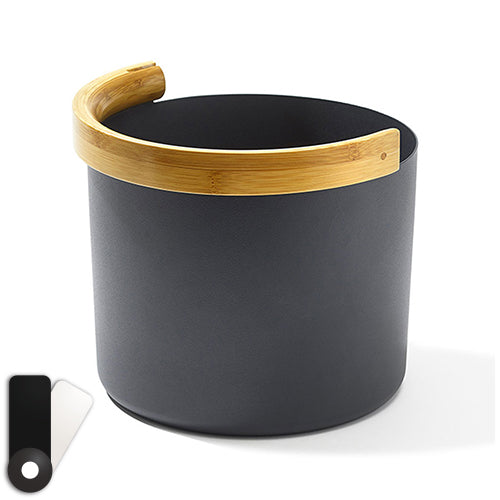 Kolo Sauna Bucket with curved Handle, Bamboo/Aluminum, 1.5Gal