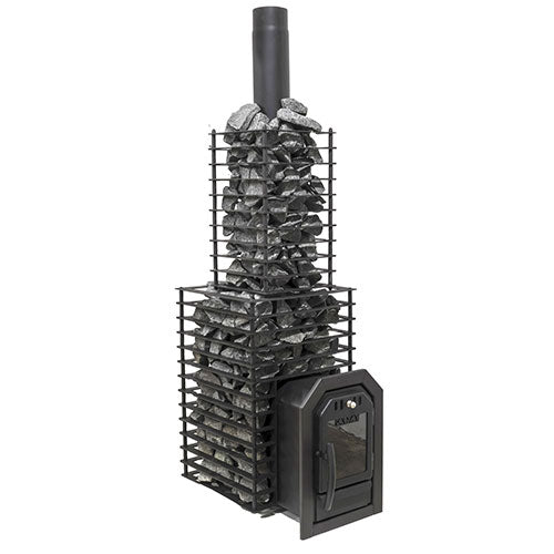 Cozy Heat Chimney Cover, Black Stainless Steel, for Quattro Sauna Stoves
