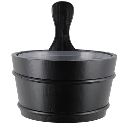 4 Living Collection Sauna Bucket, Black, 4L