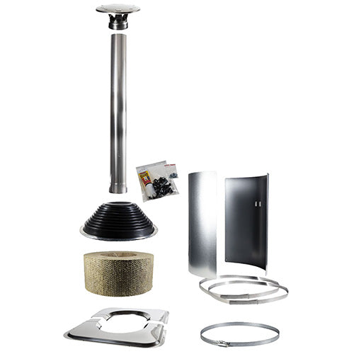 Harvia Chimney Symmetric Accessory Kit, Stainless Steel