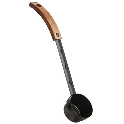 Harvia Sauna Ladle, Black Steel w/Thermo-Aspen