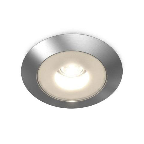 Bathology Steam Shower / Shower LED Light, Recessed, 5" Diameter Metal / Glass Lens