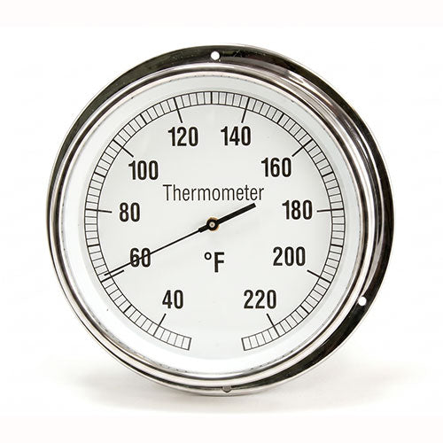 Bathology Commercial Sauna Room Thermometer, Metal, Round, 5-7/8"