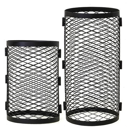 Cozy Heat Chimney Cover, Grid, Black Stainless Steel