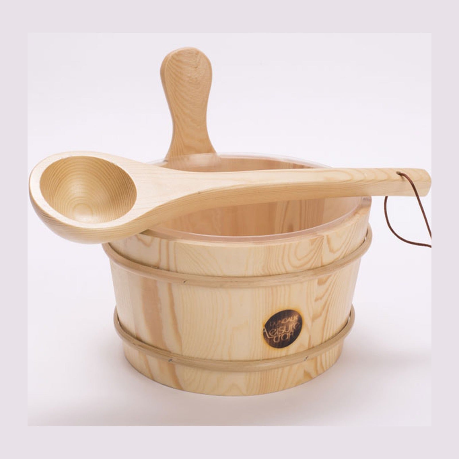 Wooden Sauna Bucket & Ladle