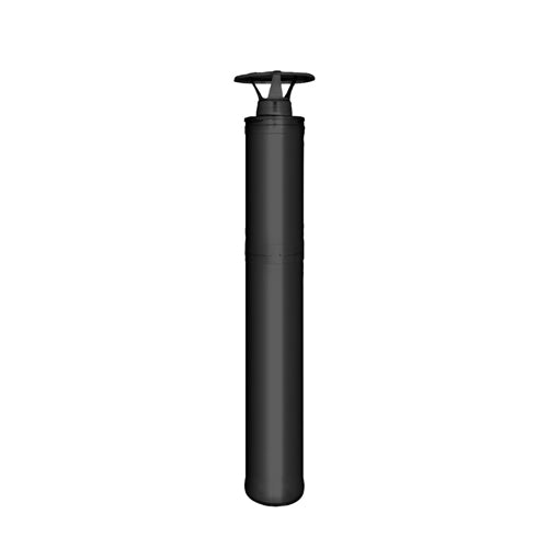 Harvia Sauna Wood Stove Chimney Kit, 1500mm, Black Steel