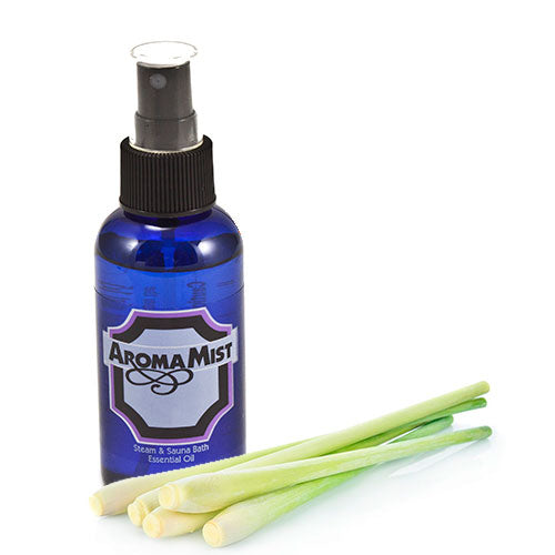 Lemongrass Aroma Bath Oil, 4-ounce Atomizing Spray, AromaMist